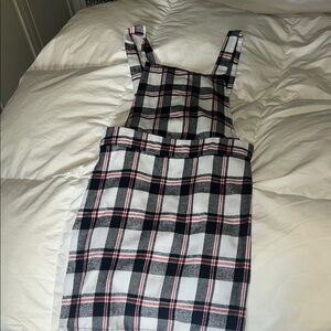 SHEIN Black, White, and Red Plaid Garment